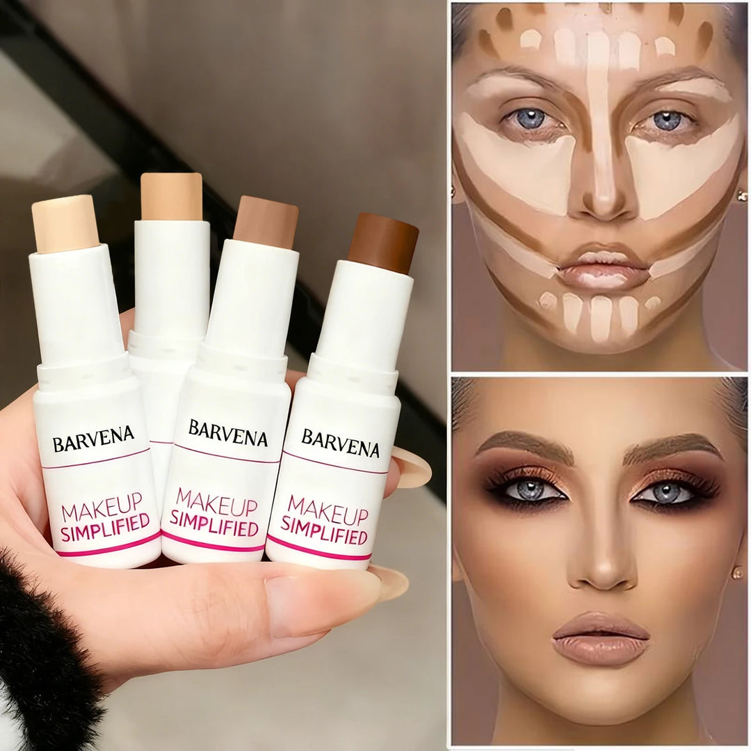 Three in one simple concealer makeup stick is durable and hard to take off makeup to create a natural three-dimensional contour