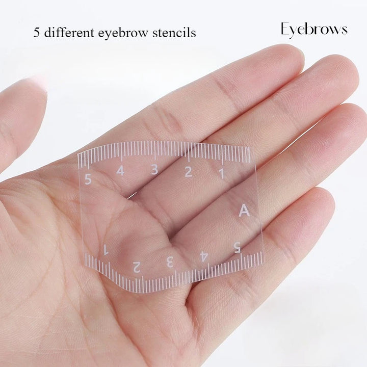 5pcs Eyebrow Shaping Stencil Set,  Magic Tool for Eyebrow Design and Tattooing, Eyebrow Shaping Stencil，Eyebrow Shaping Stencil