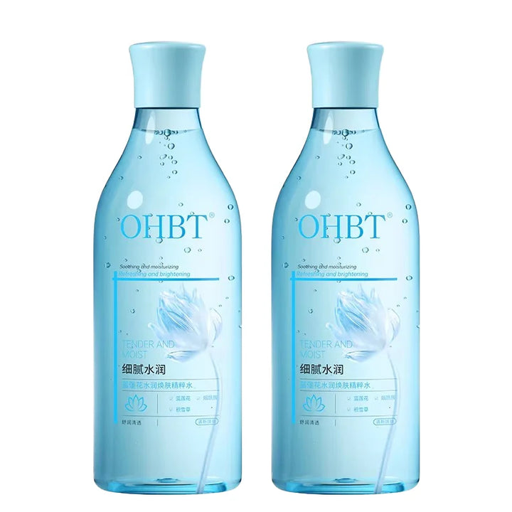 OHBT Blue Lotus Face Toner, 500ml  Deep Moisturing Nourish Essence Water, Whitening Brighten Skin Toner Large Capacity