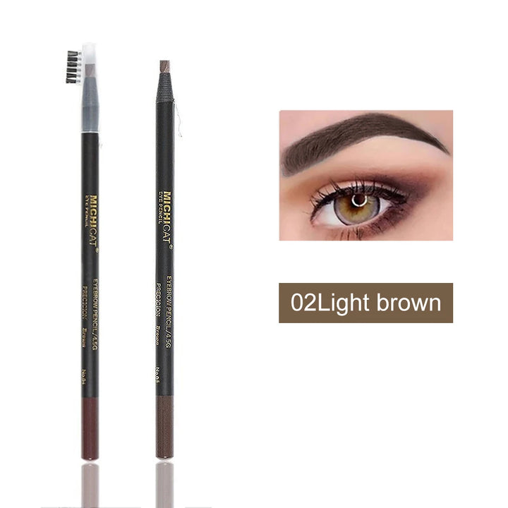 1PC Eyebrow Pencil Waterproof Microblading Eyebrow Pen Tint Tattoo Eyebrows Makeup 6 Colors Natural Long Lasting Eye Brow Pencil