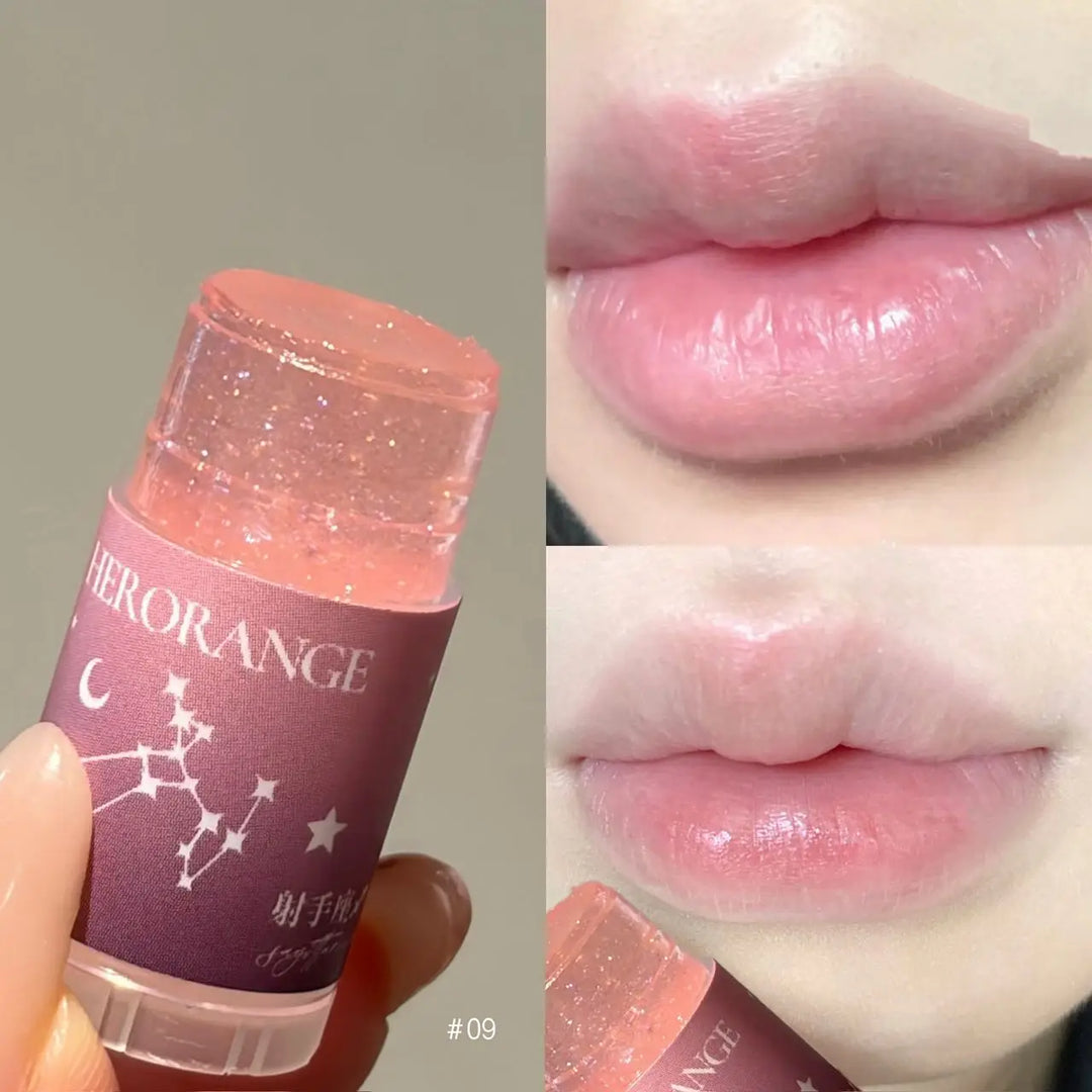 Herorange 12 Zodiac Lip Balm Set, Glitter Hydrating Gloss Oil, Moist Shiny Lip Tint Kit Daily Girly Lip Gift Pack