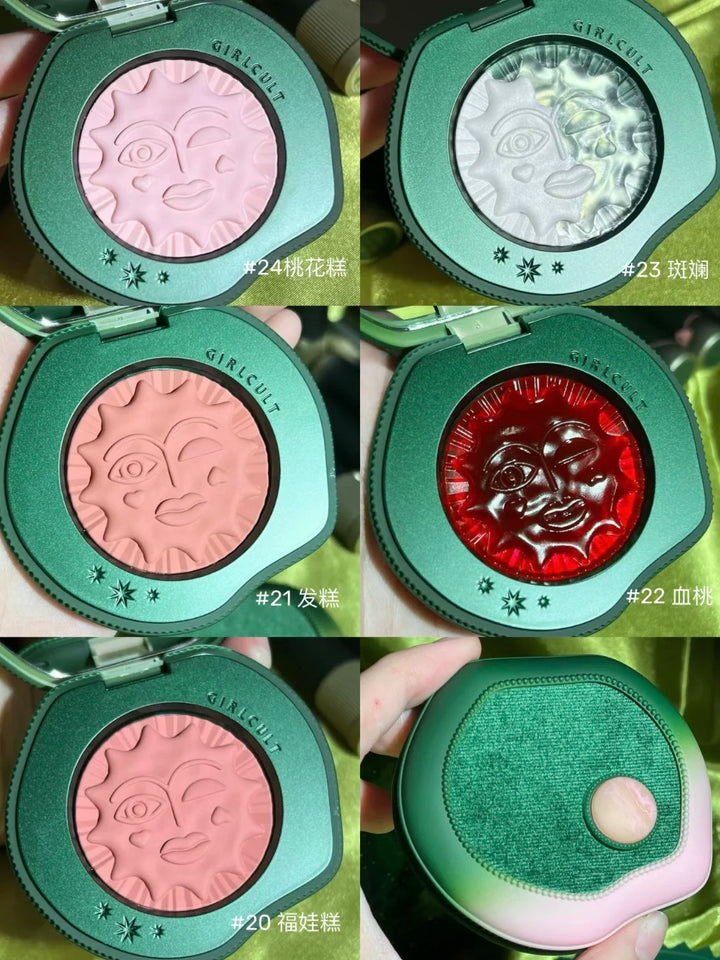 Girlcult Peach Series Jelly Blusher Cream Witch Blush Clay Blood Peach Highlighter Expansion Color White Nude Color Fine Matte