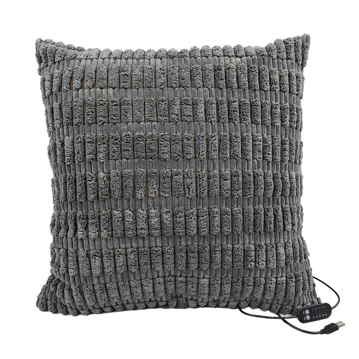 45x45cm USB Electric Cushion Portable Heating Pillow 5-Block Temperature Control Menstrual Cramps Period Pain Relief Heated Pad