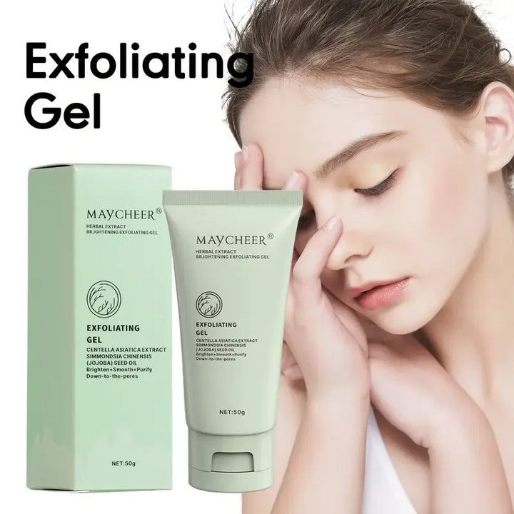 Herbal extract exfoliating gel, cleansing scrub gel, facial deep cleansing pores and exfoliation,moisturizing skin care products