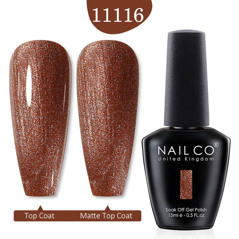 NAILCO Red Colors Series 15ML Nail Gel Polish Nail Supplies Semi Permanent For Nail Art Manicure Soak Off LED UV Hybrid Varnish