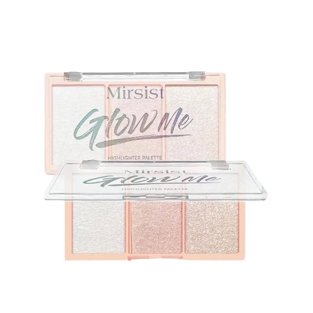 Waterproof Highlighter Makeup Palette Shimmer Contouring Powder Non Sticky Face Cosmetics Brightening Skin