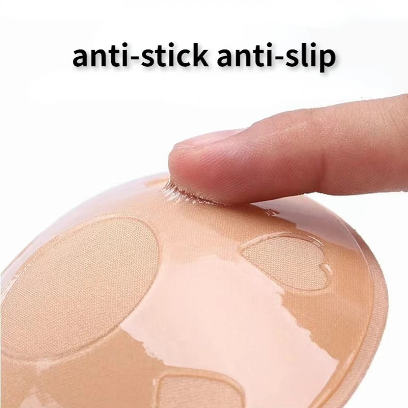 Women Breast Lifting Stickers Push Up Bras Silicone Invisible Chest Strapless Breast Rabbit Lift Up Tape Nipple Cover Bra Pads