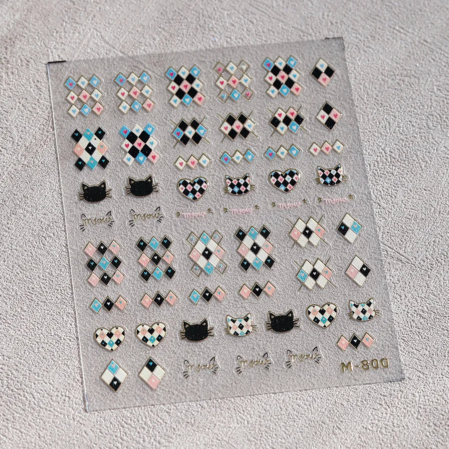 1pcs White 5D Pearl Lace Wave Lines Nail Art Stickers Elegant Exquisite Nail Decoration Decals DIY Self Adhesive Transfer Slider