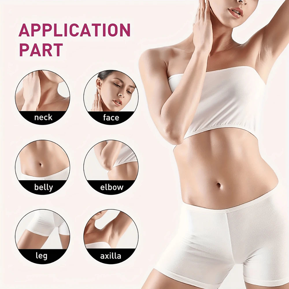 Body Whitening Bleach Cream Brighten Underarm Elbow Knees Joint Removal Intimate Parts Dark Spots Melanin Snow Bleach Cream 45ml