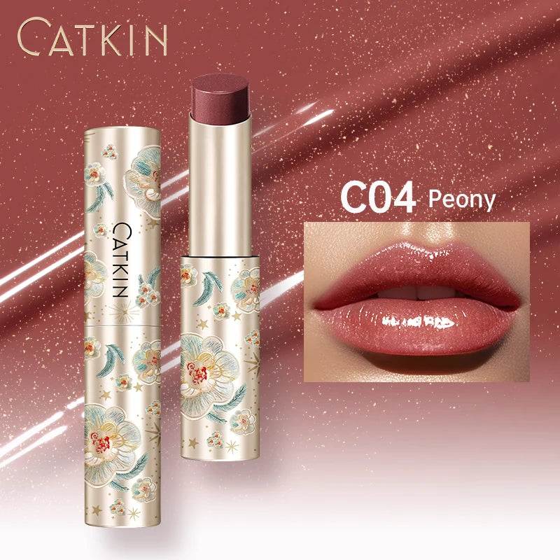 CATKIN GLOSSY LIP BALM Hydrating Lip Stick Lip Tint Lipstick Long Lasting 12H Hydration Moisturize, Protect & Soothe Dry Lips