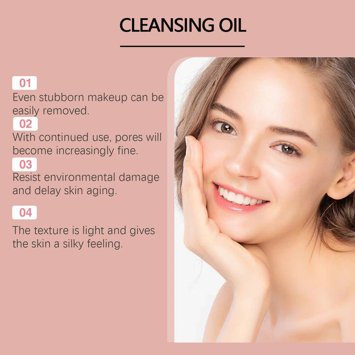 Deep Cleansing Oil Makeup Remover Oil Control Lip Eye Pore Gentle Cleansing Exfoliating Moisturizing Refreshing Facial Cleanser