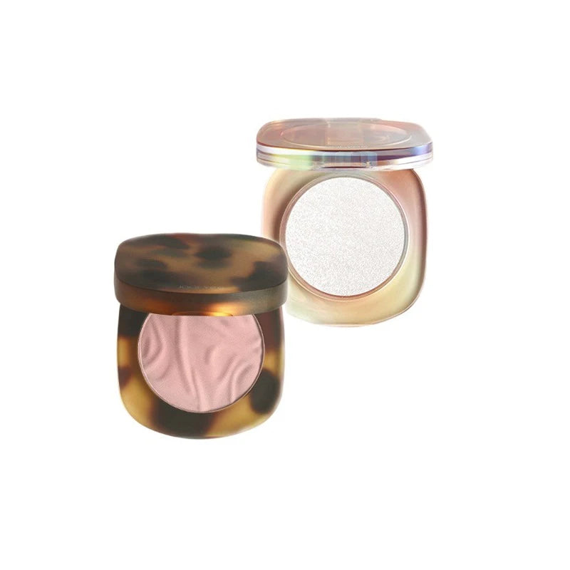 Joocyee Amber Matte Shimmer Powder Blusher Shell Highlights And Brightens Waterproof Contour Bronzers palette