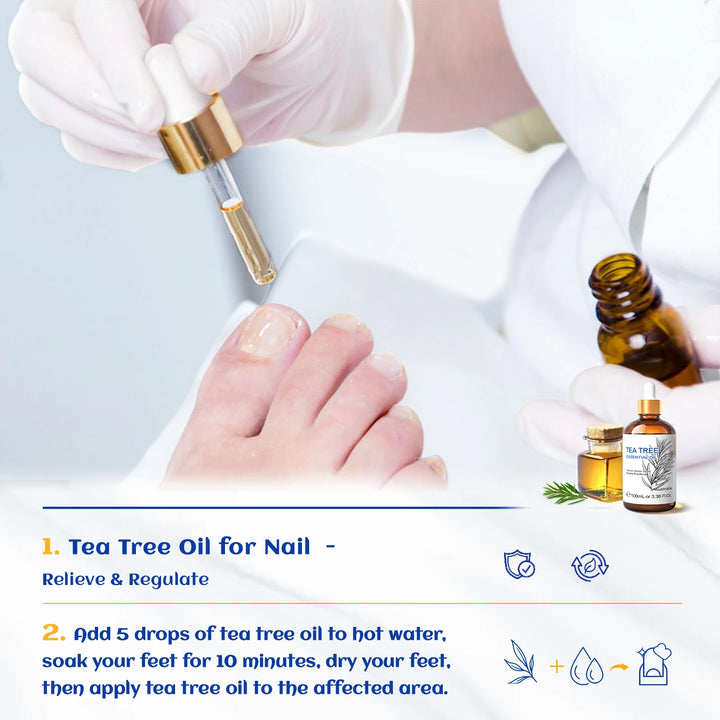 HIQILI 100% Tea Tree Essential Oil 100ml for Aromatherapy Massage DIY Beauty Skin Hair Relaxation Lavender Ginger Sandalwood