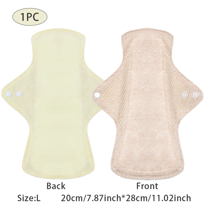 BIAI 1PC Colored Cotton Sanitary Pads Washable Reusable Nursing Pads Highly Absorbent and Breathable Auntie Towel Women Gift