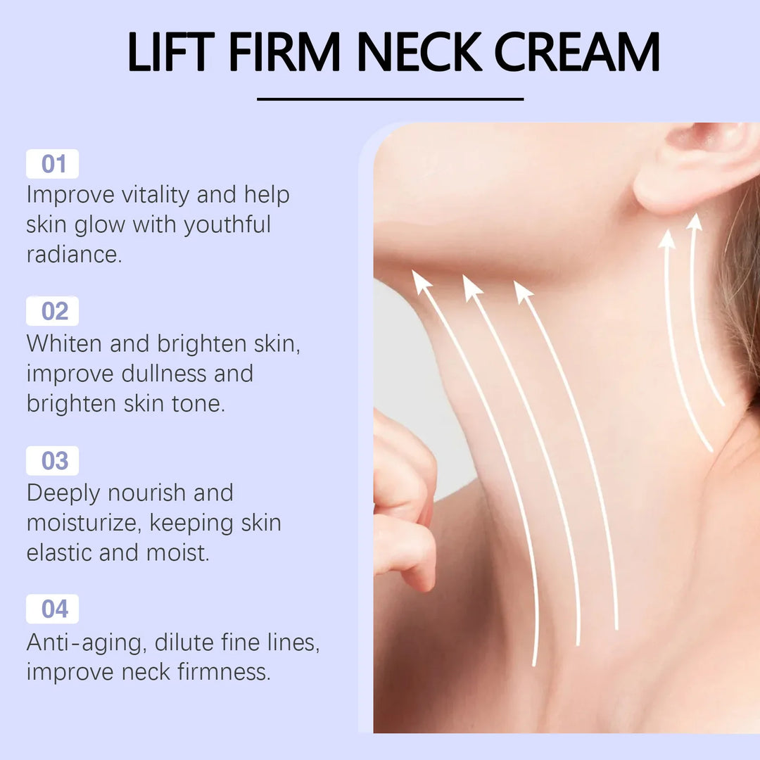 Tighten Lift Neck Cream Firming Reduce Fine Lines Brightening Nourish Smoothing Lasting Moisturize Neck Rejuvenation Care Lotion