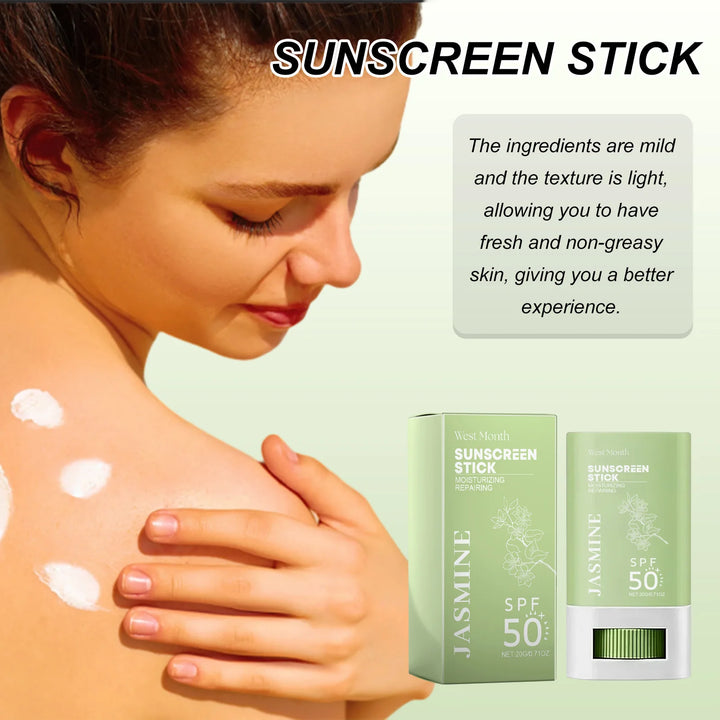 Spf 50+ Sunscreen Stick UV Protective Brightening Waterproof Sweatproof Refreshing Deep Moisturizing Lightweight Sunscreen Stick