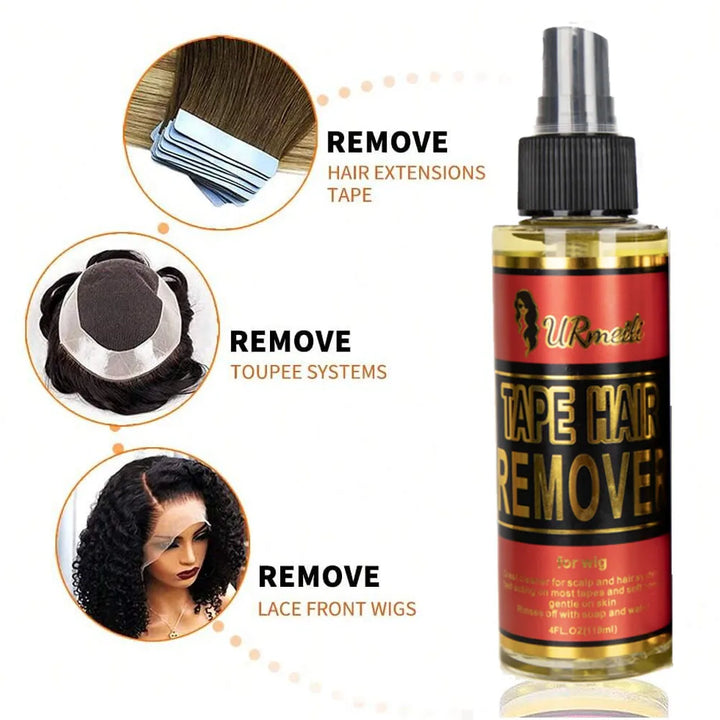 2-piece set  Hair Glue Remover Adhesive Cleaner and Lace Melting Spray and Holding Spray(120ml), Extreme Hold & Glueless