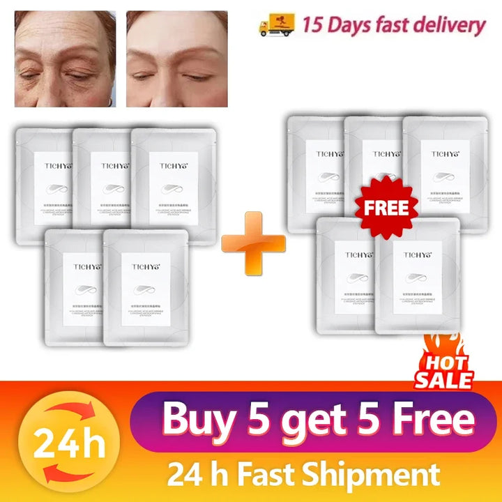 Hyaluronic Acid Anti-Aging Micro-Needle Eye Patch Brightening Rejuvenate Eye Area Dispelling Dark Circles Instant Effect Unisex