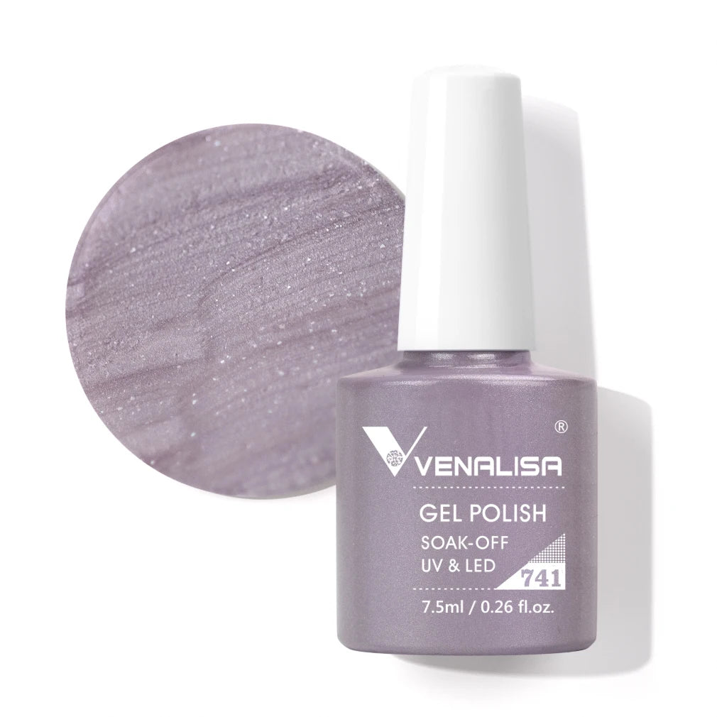Venalisa HEMA TPO FREE Nail Gel Polish Glitter Gorgeous Full Coverage Soak Off UV LED French Nail Jelly Pink Nude Collection