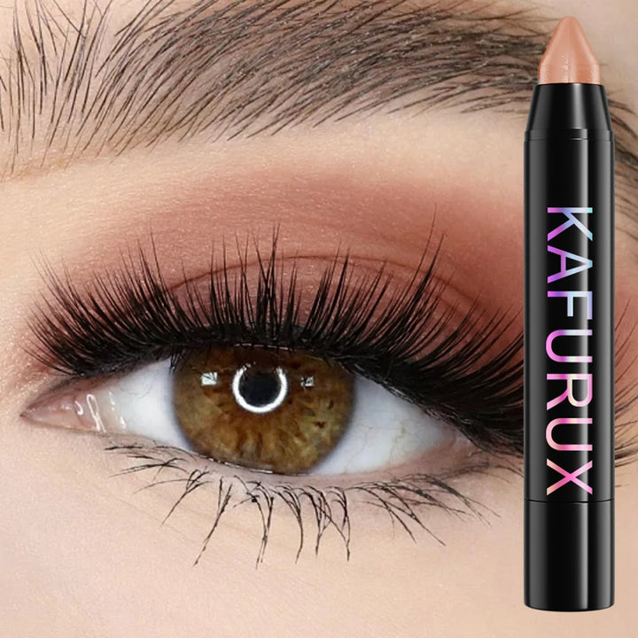 25 Colors Glitter Eyeshadow Eyeliner Pencil Waterproof Pearlescent Matte Nude Eye Shadow Korean Makeup Gift Highlighter Pen Tool