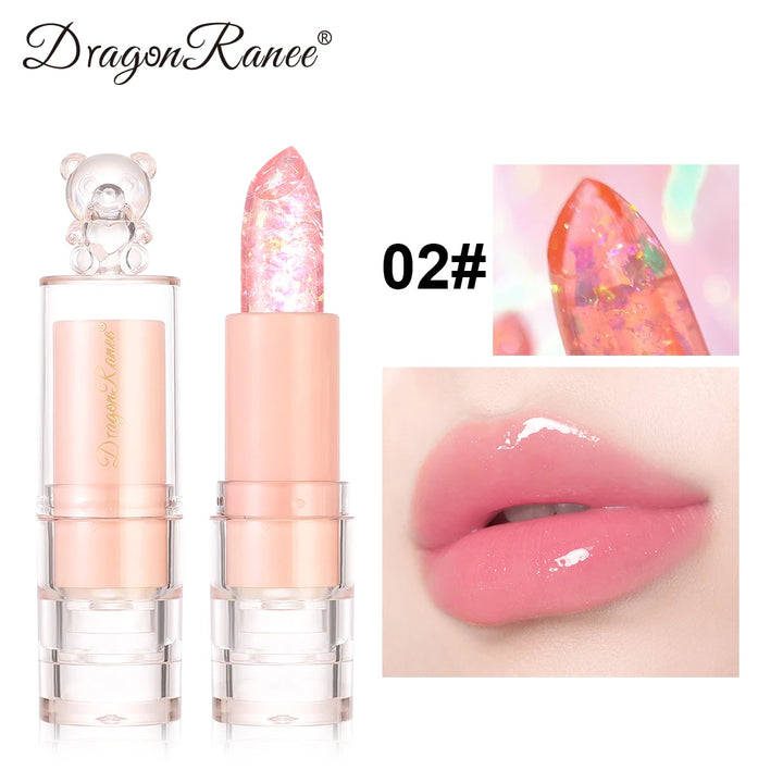 Lipstick That Is Moisturizing, Non-Sticky, Long-Lasting, Hydrating, and Color-Changing with a Fine Shimmer, Waterproof, and Non-Transferable