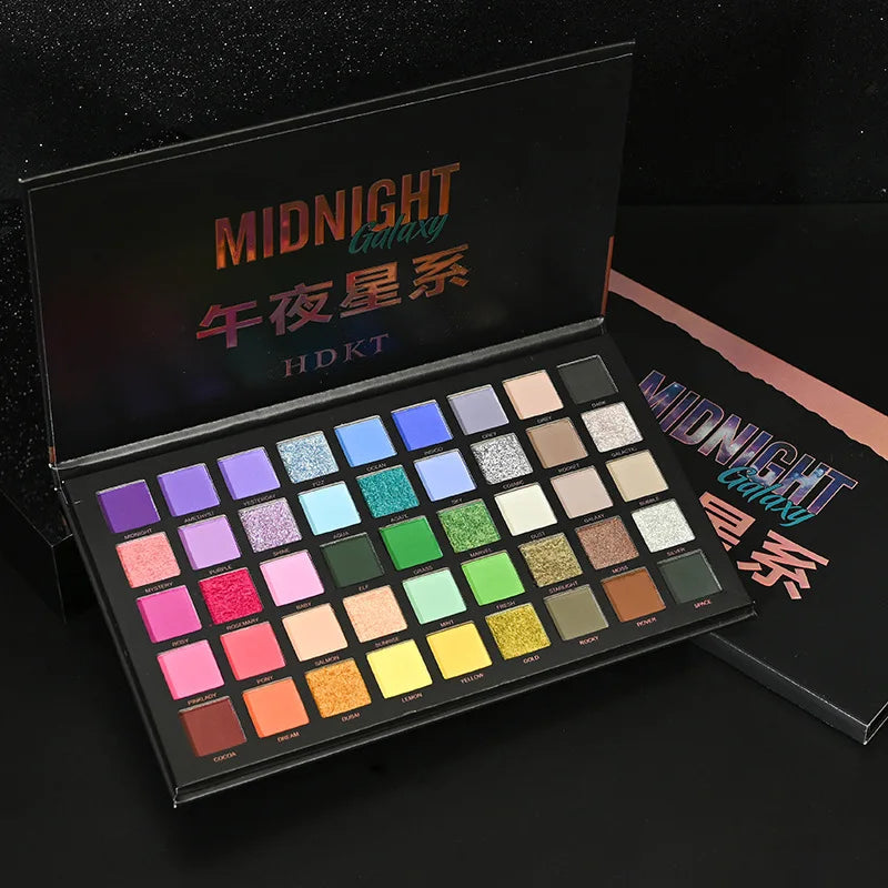 45 Colors Matte Shimmer Eye Shadow Palette Earth Tones Color Matching Perfect for Makeup Art Mashed Potatoes Theme