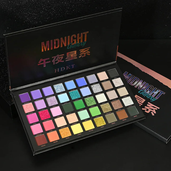 45 Colors Matte Shimmer Eye Shadow Palette Earth Tones Color Matching Perfect for Makeup Art Mashed Potatoes Theme
