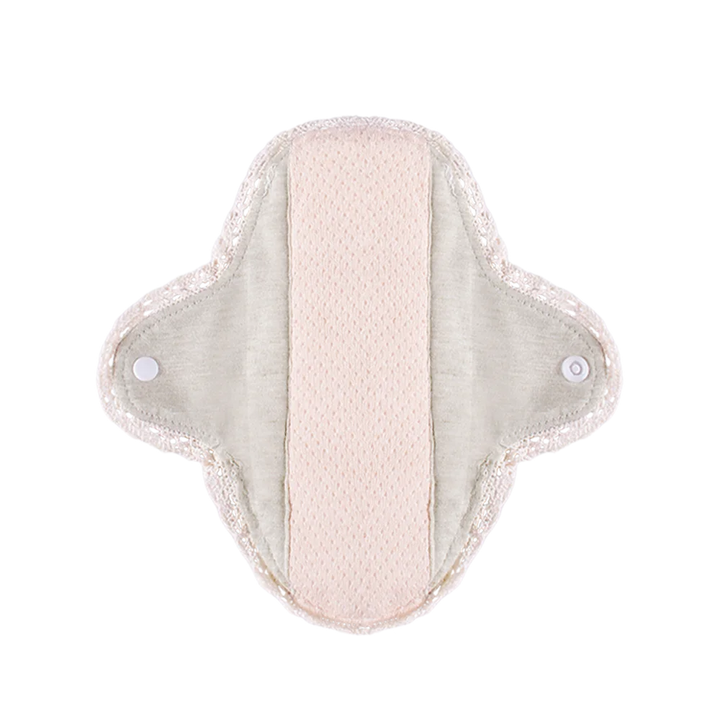 BIAI New Lace-Trimmed Reusable Sanitary Pad Washable & Reusable Cloth Panty Liner Breathable Highly Absorbent Nursing Pads