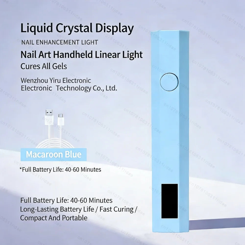 Convenient Handheld Mini Uv Light Cure Nails Lamp for Gel Nails Led Nail Lamp for Gel Polish Manicure Nail Dryer for Fast Curing