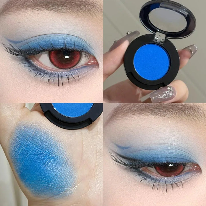 Eyeshadow Illuminator Matte White Highlighter Brighten Palette Lasting Shimmer Glitter Highly Pigmented Monochrome Eyes Makeup