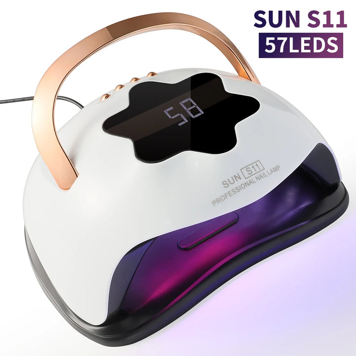 Professional 57LED Nail Lamp UV LED Nail Dryer 4 Timer Modes LCD Display Fast curing Gel Nail Dryer Manicure Salon Tools