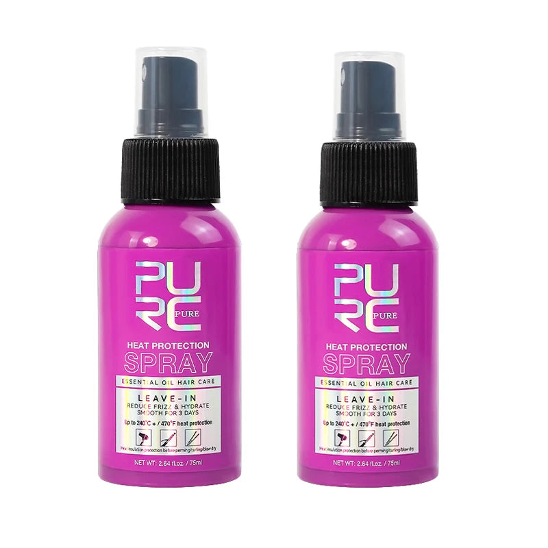 PURC Heat Protection Spray Smoothing Anti Frizz Dry Hair Scalp Treatment Hair Care Products for Women