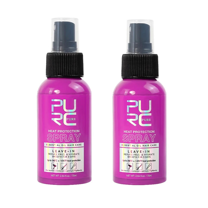 PURC Heat Protection Spray Smoothing Anti Frizz Dry Hair Scalp Treatment Hair Care Products for Women