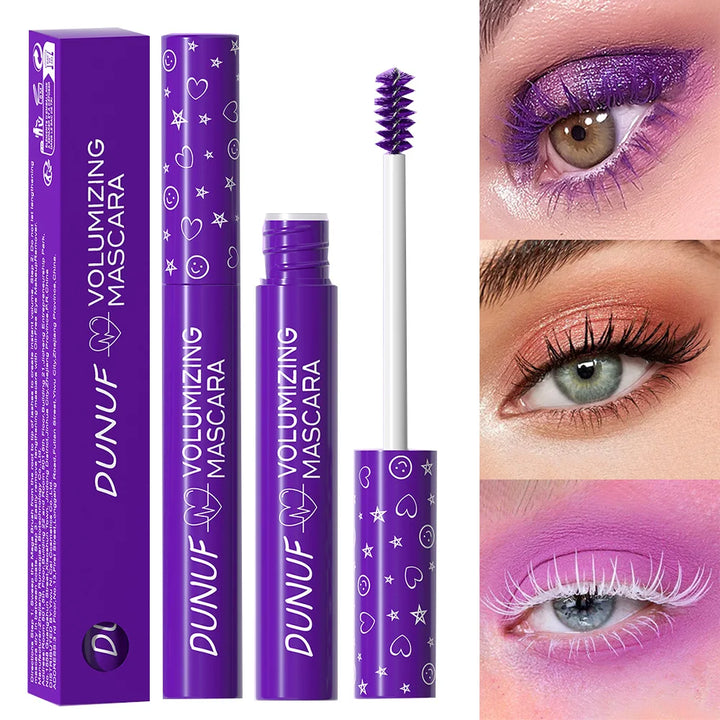 Colorful Curling Mascara Waterproof Fast Drying Eyelashes Extension Multicolor Lashes Makeup Lasting Waterproof White Mascara