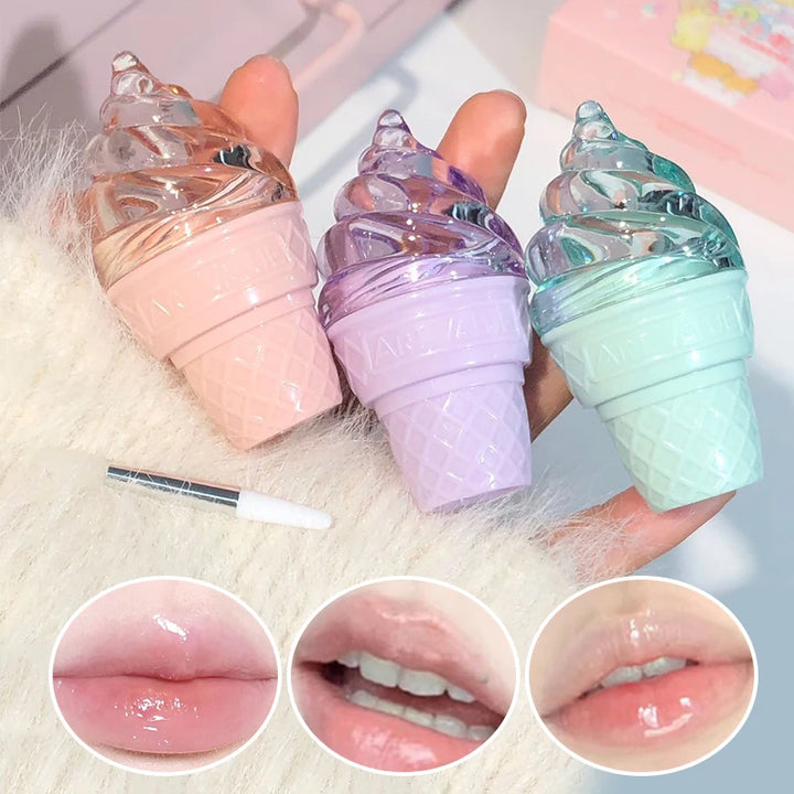 CACE icy lip balm moisturizing hydrating lip lines jelly lip glass lip gloss