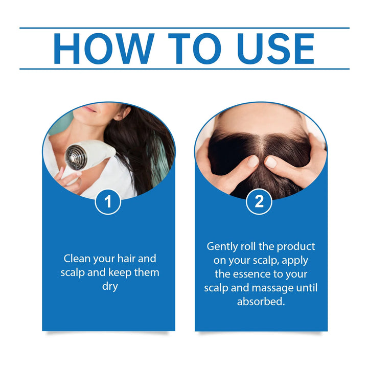 Rosemary Hair Growth Roller Essence Improves Scalp Health Stimulates Follicle Activity Reduces Hair Breakage Increases Density