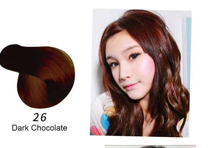 Mokeru Natural Organic Brown Hair Color Permanent Hair Coloring Shampoo Long Lasting Hair Dye Shampoo For Women Professional Dye