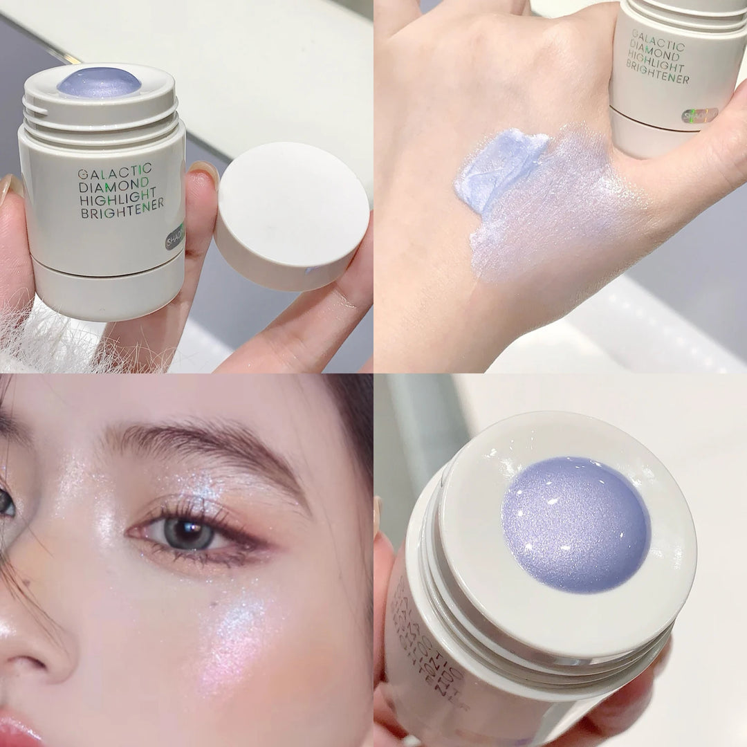 Pearlescent Diamond Liquid Highlighter Sparkle Full Body Shimmer Facial Contour Brighten Face Makeup Glitter Highlighting Liquid