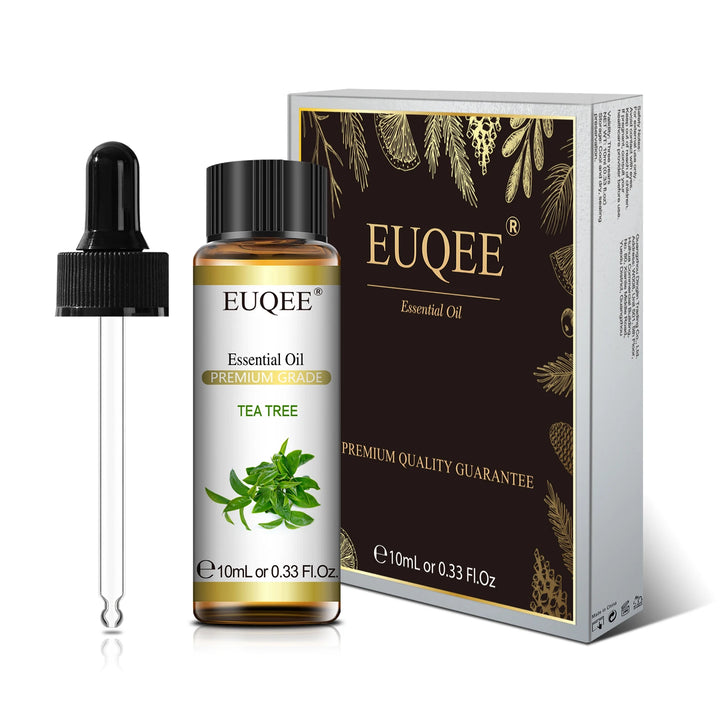 EUQEE 10ML Natural Essential Oils Eucalyptus Spearmint Vanilla Lavender Lemon Oregano Oil For Humidifier DIY Soap,Candle Making