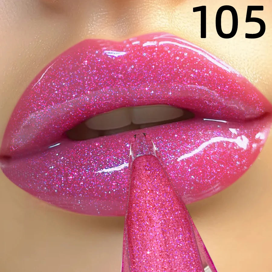 8 Colors Moisturizing Lip Gloss Shimmer Glitter Long Lasting Lip Oil Gloss Care the Lips Korean Makeup Gifts Pink Plumping Lips