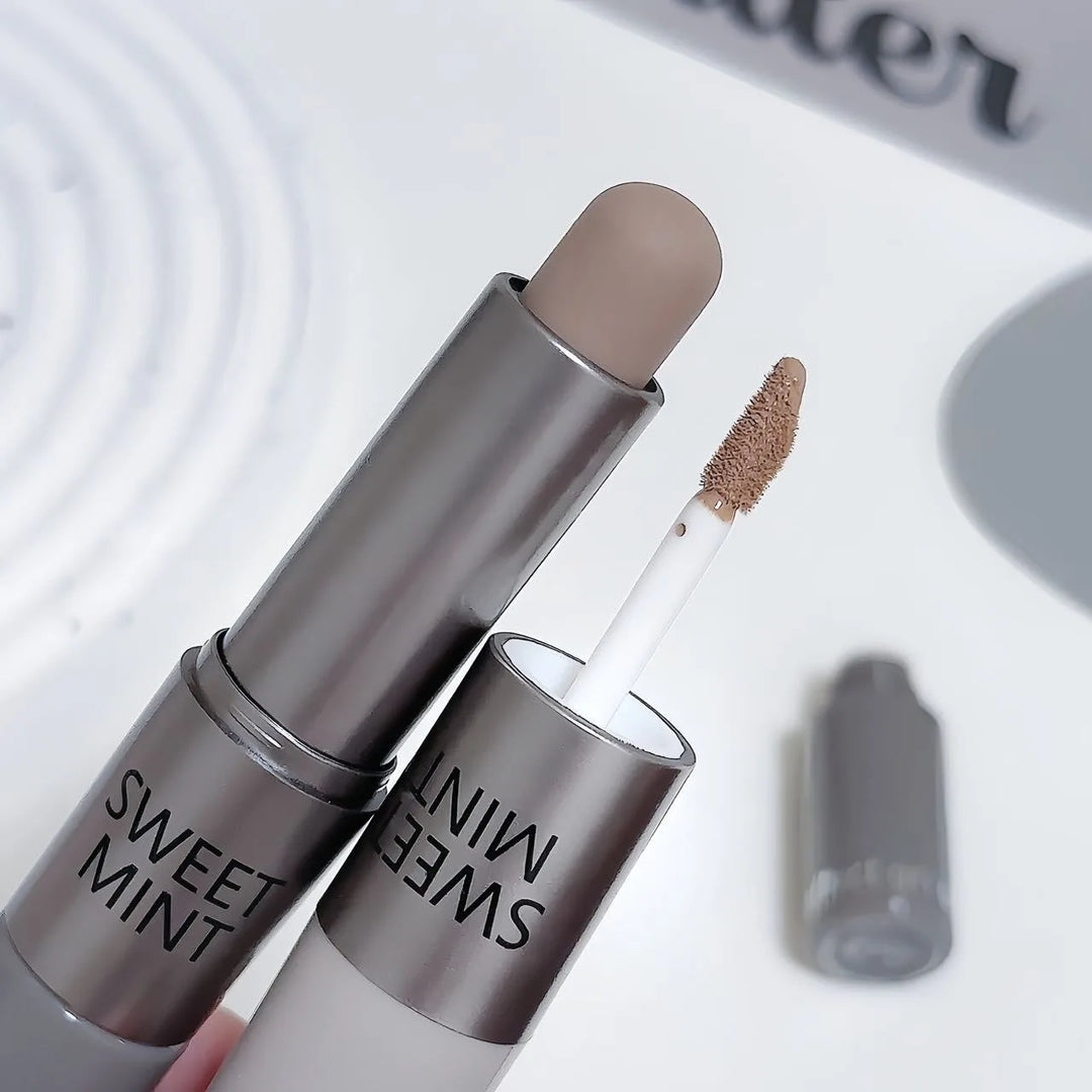 Dual-End Liquid Bronzer Stick Face Brightening Shaping Concealer Pencil 3D Long Lasting Corrector Nose Shadow Contouring Makeup