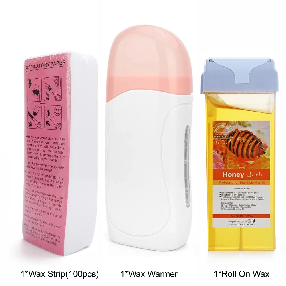 Hair Removal Wax Roller Refill Kit Volume Hair Removal Wax Tube Warms the Whole Body Limbs Hand Hair Removal Cream