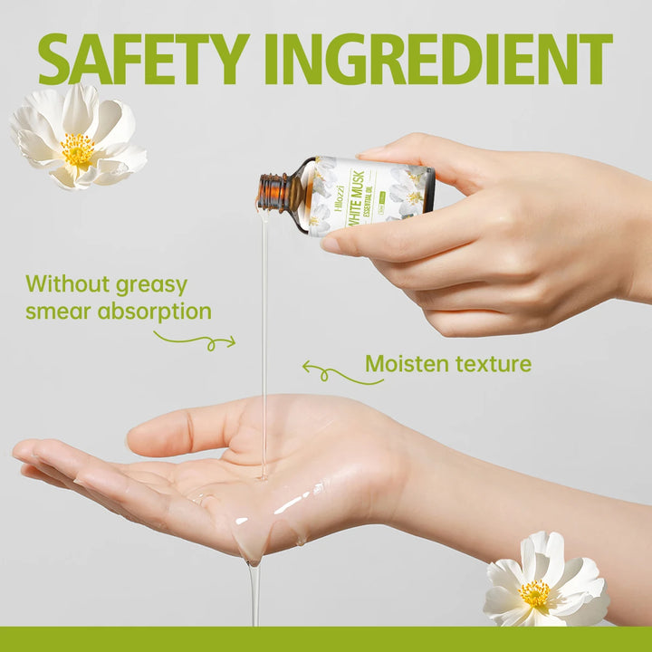 White Musk Essential Oil White Vanilla Rich Smell Skin Care Hair Care Hydrating Moisturizing Aromatherapy Aromatherapy Candle