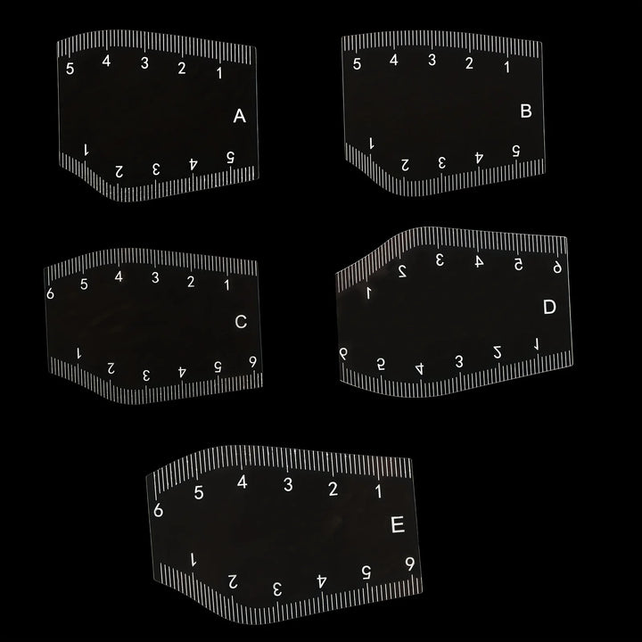 5pcs Eyebrow Shaping Stencil Set,  Magic Tool for Eyebrow Design and Tattooing, Eyebrow Shaping Stencil，Eyebrow Shaping Stencil