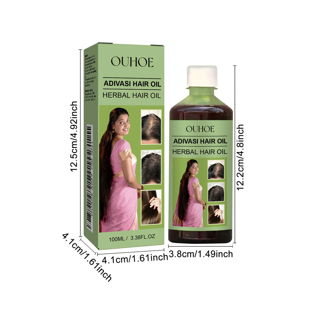 1/2pcs 100ml Hair Growth Oil India Adivasi Herbal Hair Care Rosemary Repair Damaged Hydrate Moisturize Scalp Reduce Dandruff
