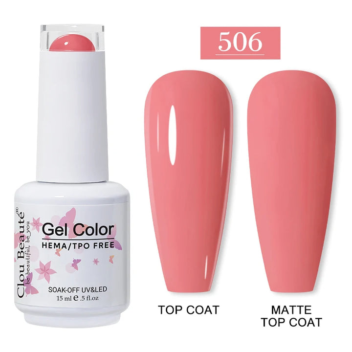 Clou Beaute 15ml HEMA TPO FREE Gel Nail Polish Vernis Semi Permanent UV Nail Art Varnish Lakiery Hybrydowe Manicure Gel Polish