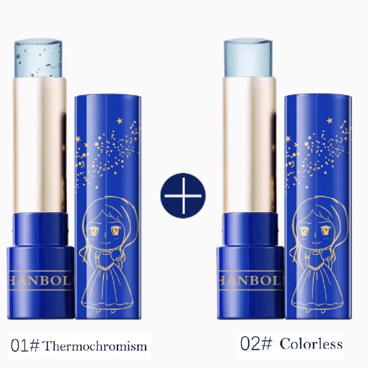 Princess Crystal Temperature Change Moisturizing Lipstick Star Brilliant Jelly Shinny Lip Balm Long-lasting Lip Oil Care Makeup