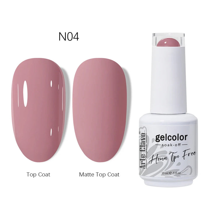 Arte Clavo 15ml HEMA TPO FREE Gel Nail Polish Pink Hybrid Nail Manicure Semi-permanent Enamels Varnish For UV LED Nails Supplies