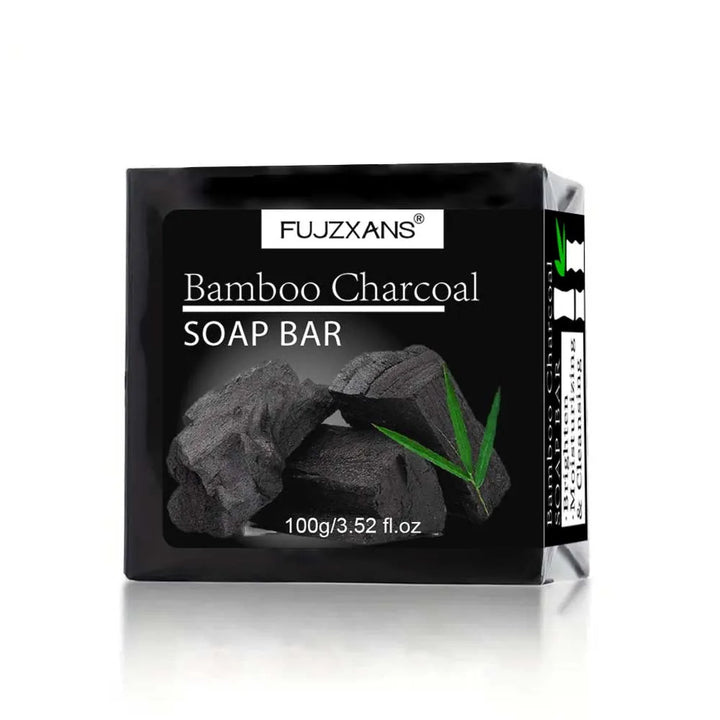 Bamboo Charcoal Soap Bar Deep Cleansing for Oily Light Beige,Moisturizing & Brightening Face & Body Bar For Women