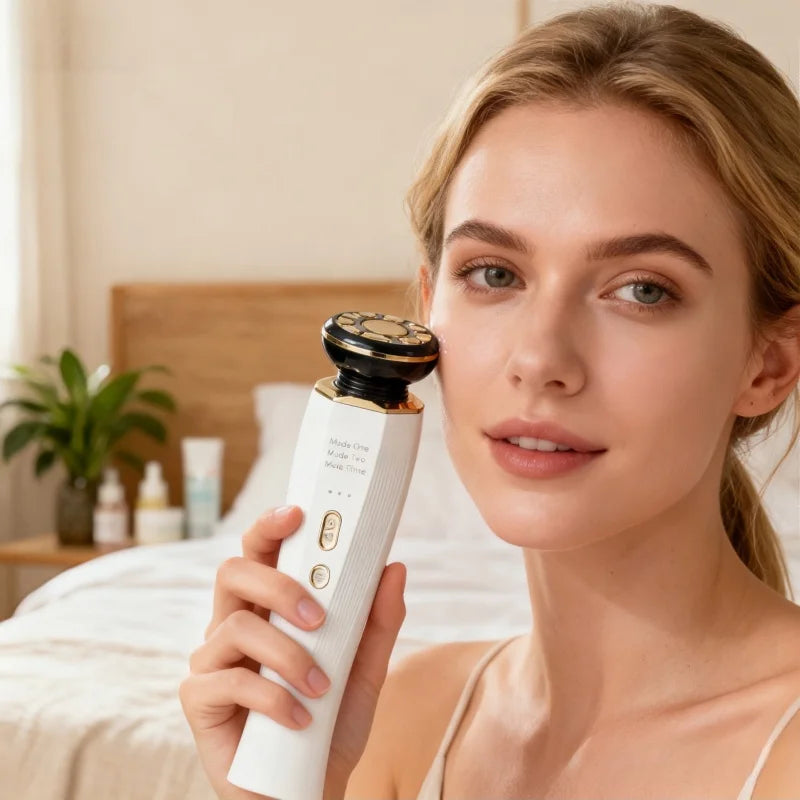 Facial and neck massage skin care auxiliary tool beauty instrument, eye massager, USB charging beauty device, New Year's gift